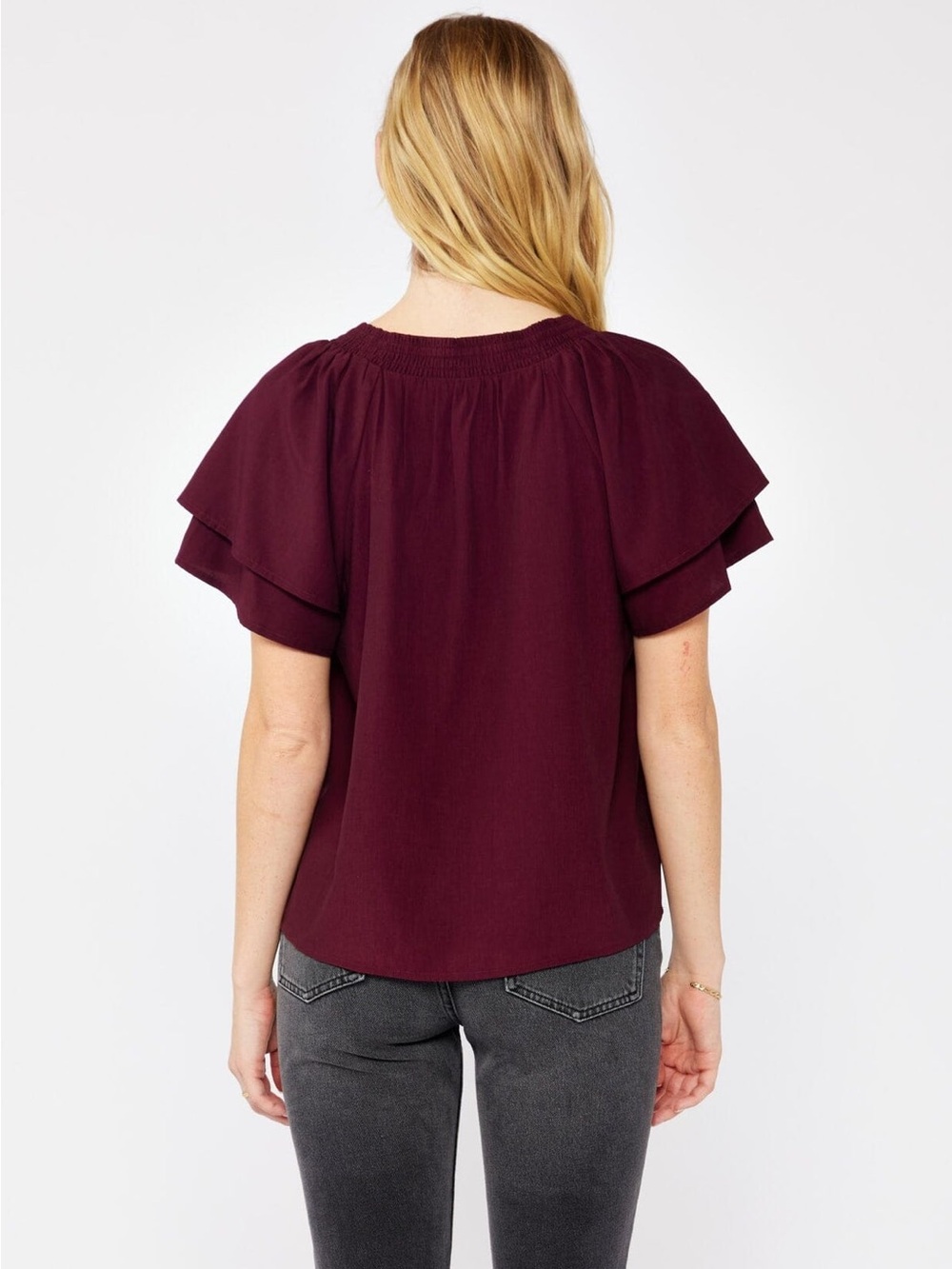 Lovestitch Women's Scarlett Serenade Top - Merlot - Picture 6 of 6